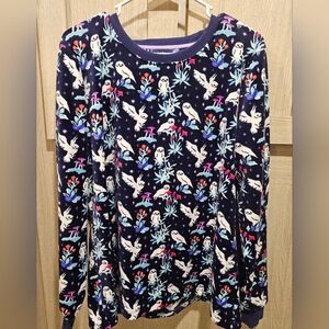 Vera Bradley Harry Potter Owl Velour Sleep Shirt XL